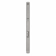 Minimalist Personalized Stainless Steel Pen with Custom Name Laser Engraving, Monochromatic Silver Finish & Slim Clip – Executive Metal Writing Pen, Thoughtful Gifts for Teachers, Boss & Professionals