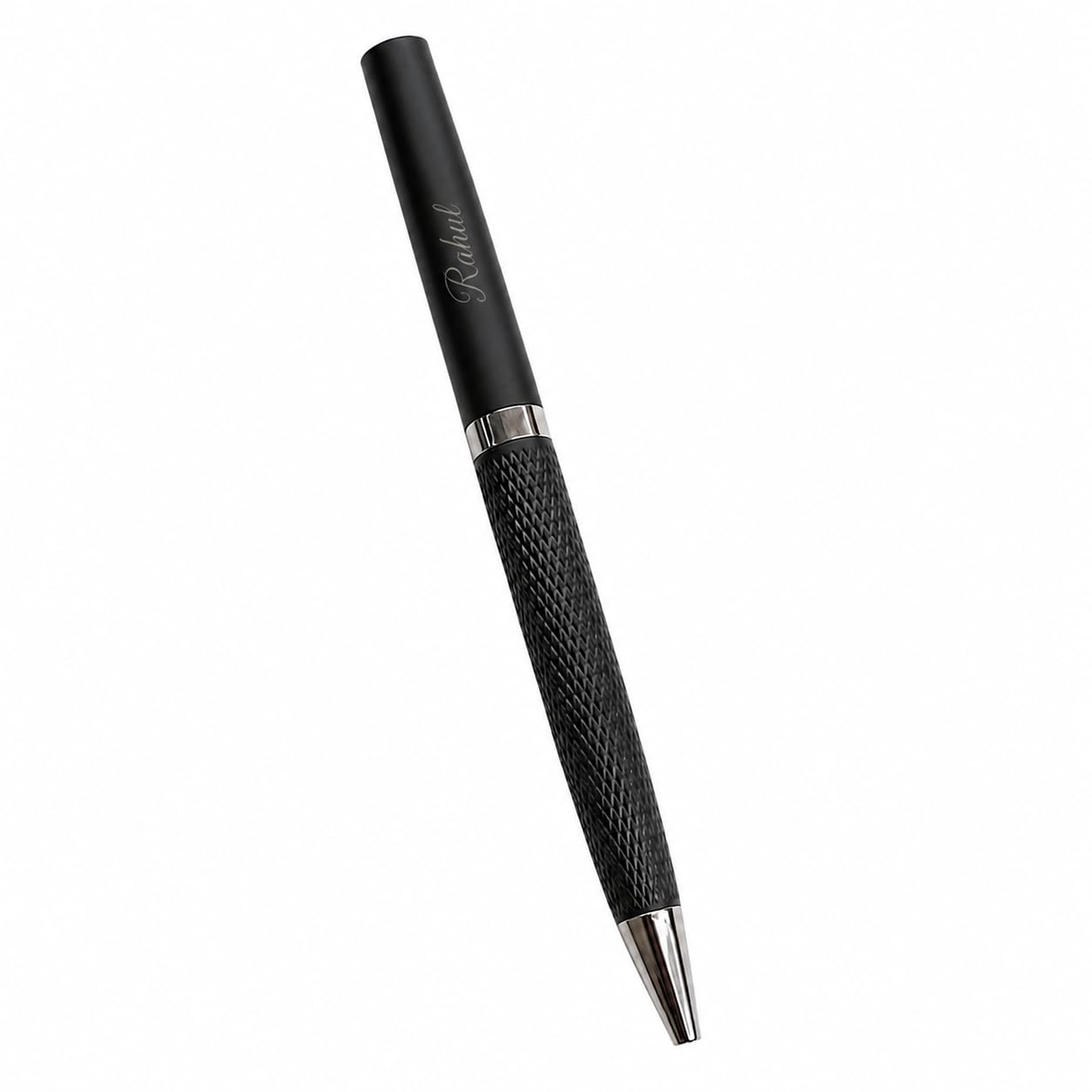 Personalized Metal Ball Pen with Name Engraving | Premium Executive Pen for Men & Women | Smooth Writing Pen | Corporate & Personal Gifting (Silver Tri)