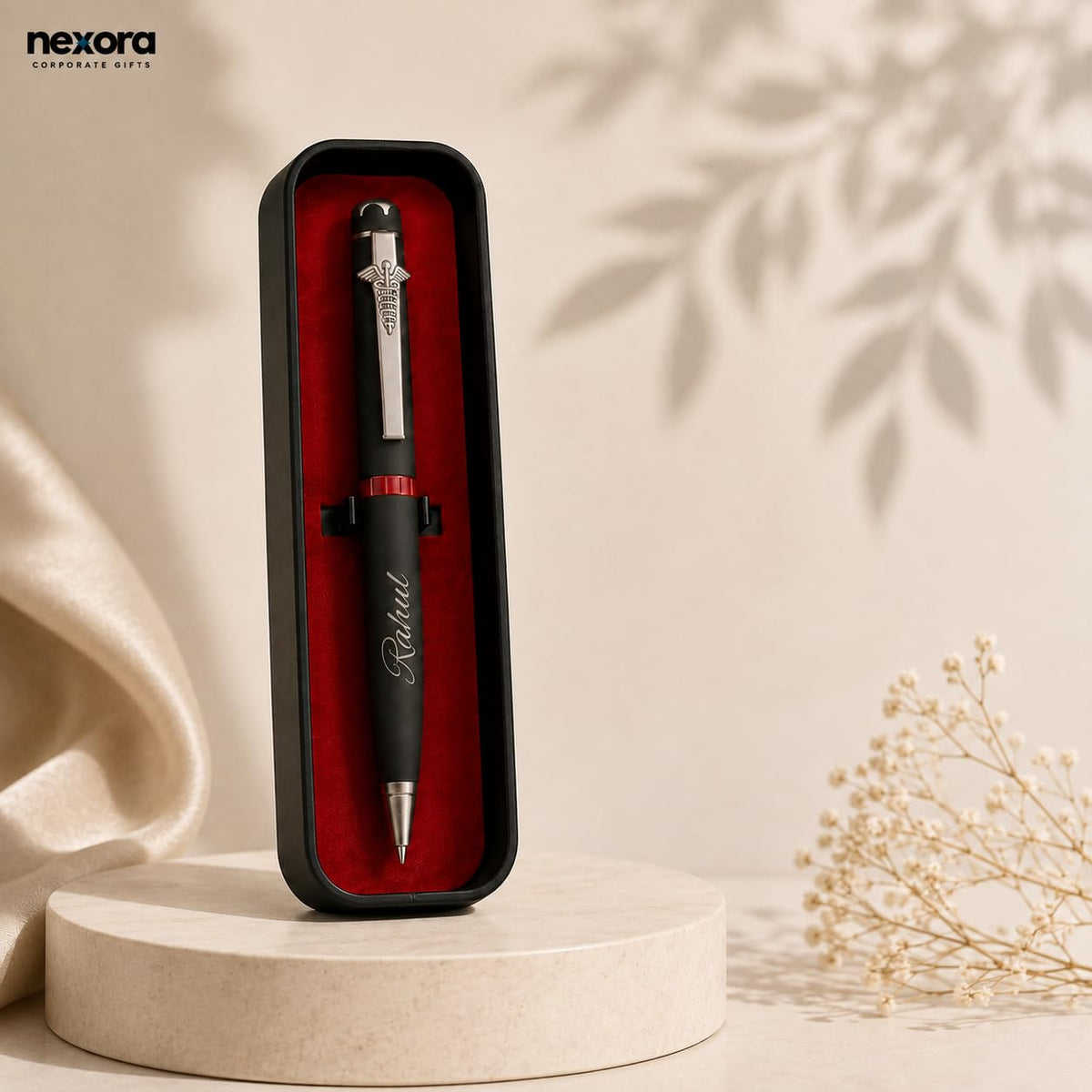 Personalized Doctor Pen with Custom Name Engraving | Premium Medical Caduceus Symbol Clip | Metal Ballpoint Pen in Gift Box | Ideal Gift for Doctors, Surgeons, Nurses, & Medical Students (Silver)