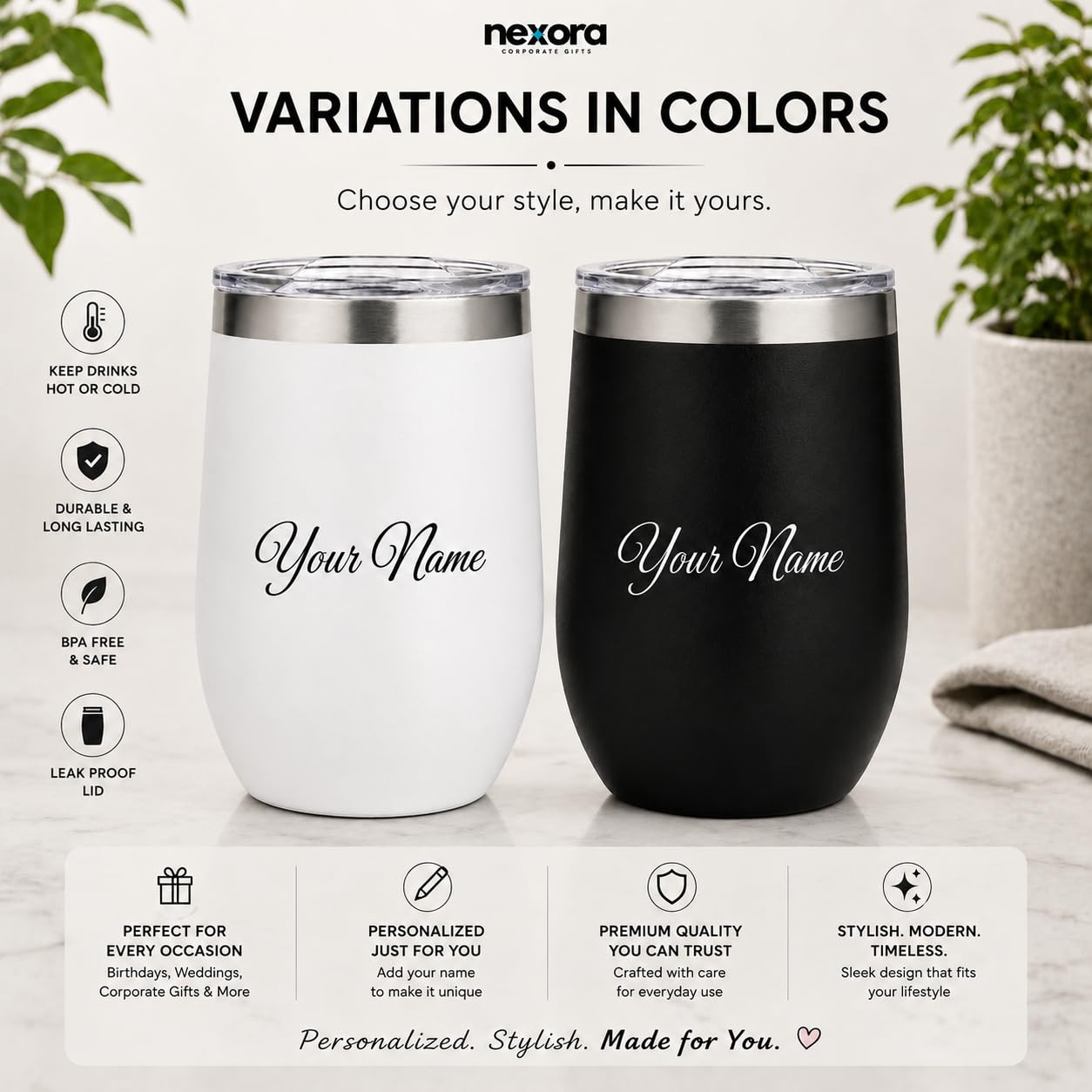 Personalized Coffee Mug with Custom Name (Black)