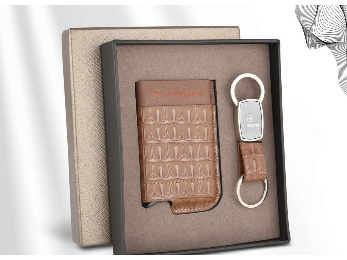 Lufthansa Card Holder And Keychain Set- NX-58