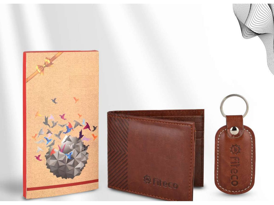 Fiteco Wallet And Keychain Set - NX-43
