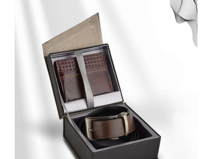 Stitched Wallet & Belt Set- NX-70